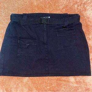 Plus Size Utility Skirt with Belt